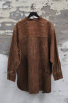 AVIVA JIFEI XUE 25 Spring and Summer Stand Collar Pullover Long Sleeve Shirt AJX-SS25-SCPS-ABS-GT Bronze